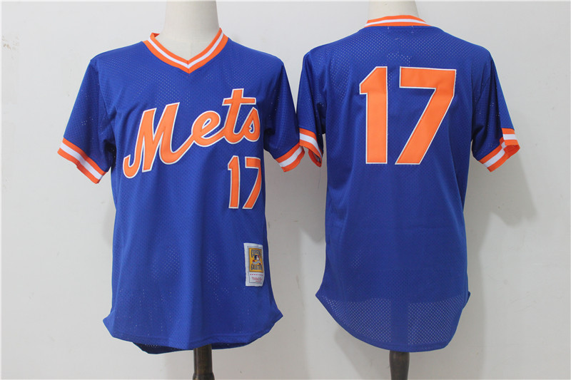 Men's New York Mets ACTIVE PLAYER Blue Custom Stitched Jersey